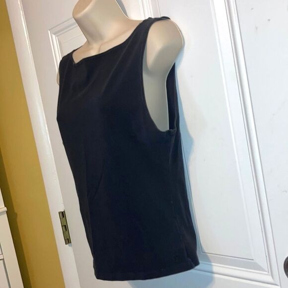 SUNDAY BEST Aritzia Black Stretch Tank Top Womens Large - Picture 3 of 13